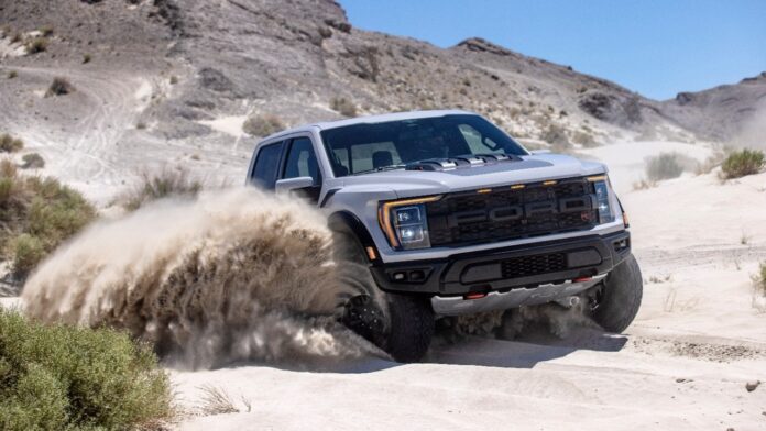 2023 F-150 Raptor R_exterior_ Avalanche Gray_ 08